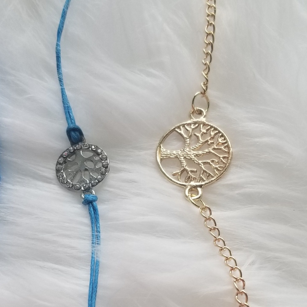 Blue tree bracelet - Picture 3 of 4